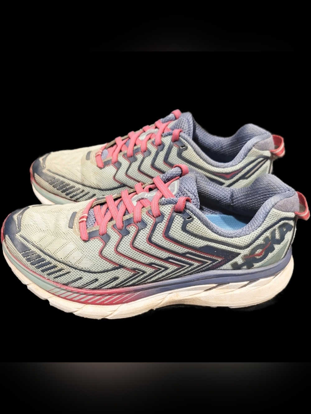 🩷 Sz 7 HOKA Clifton - Aquifer - Blue Pink - Running - Picture 5 of 8